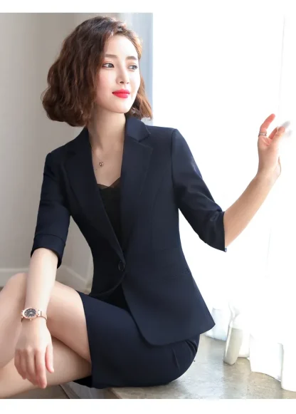 Professional Office Skirt Suit - Image 6