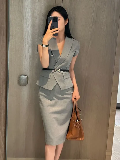 Sexy Slimming Skirt Two-Piece Set