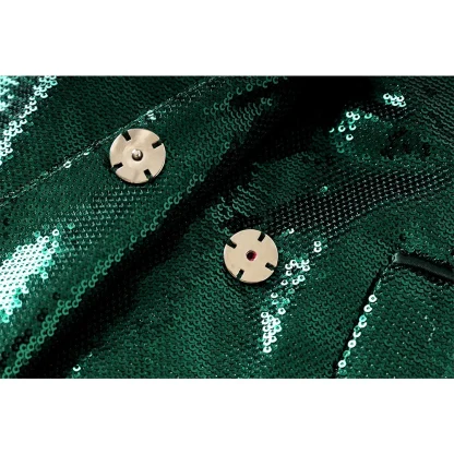 Eye-Catching Sequins Skirt Suit Set - Image 4