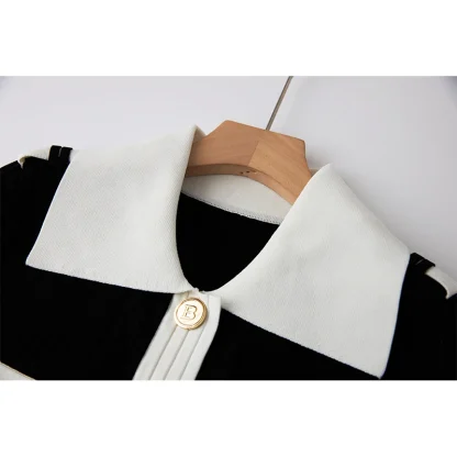 Trendy Knit Pattern Spring Skirt Suit - Image 4