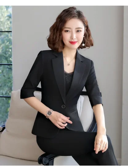 Professional Office Skirt Suit - Image 4
