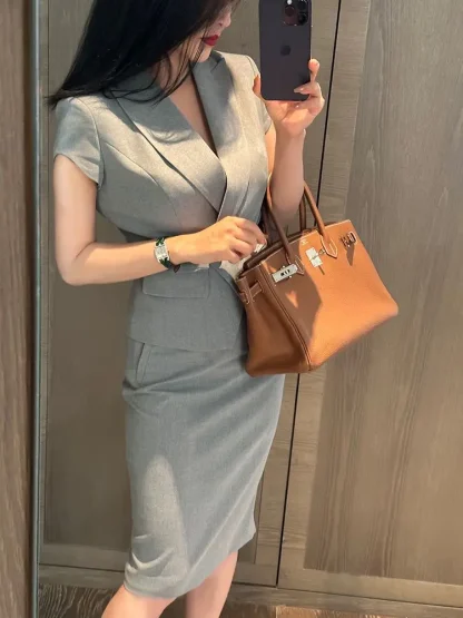 Sexy Slimming Skirt Two-Piece Set - Image 4