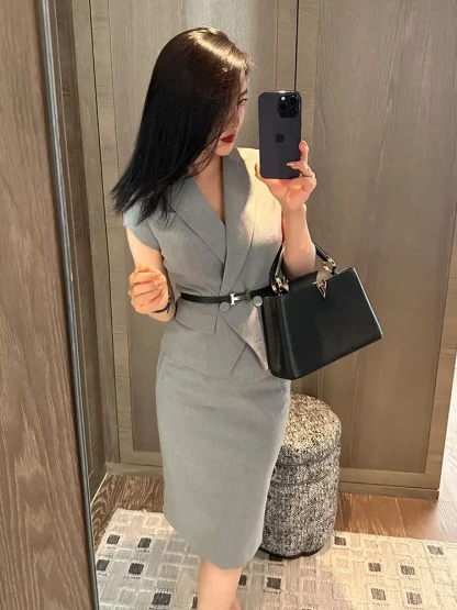 Sexy Slimming Skirt Two-Piece Set - Image 5