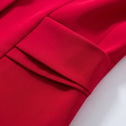 Formal Half Sleeve Blazer and Skirt Set - Image 4