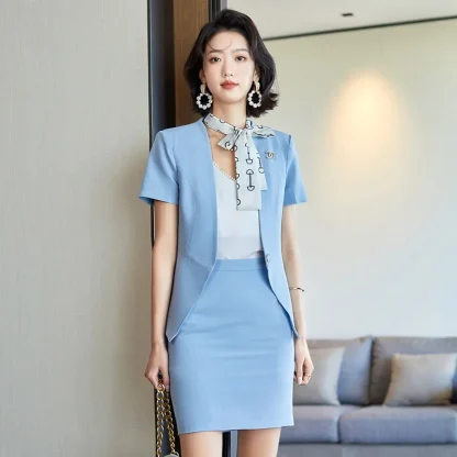Fashionable Summer Skirt Suit Set - Image 2
