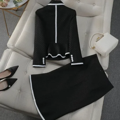 Elegant Luxury Midi Skirt Suit Set - Image 4