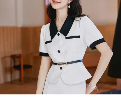 Elegant Office Skirt Suit Set - Image 2