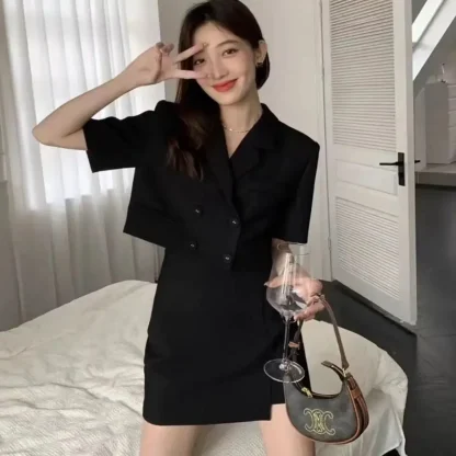 Trendy Short-Sleeve Skirt Set - Image 4