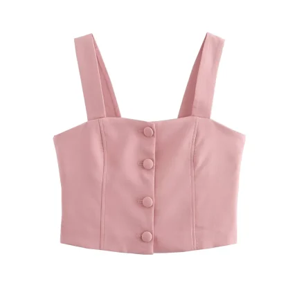 Single-Breasted Mini Skirt Suit Set - Image 2