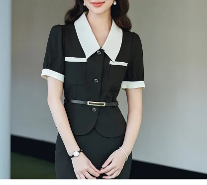 Elegant Office Skirt Suit Set - Image 5