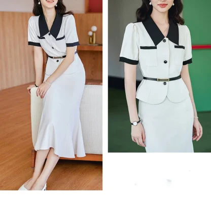 Elegant Office Skirt Suit Set - Image 7