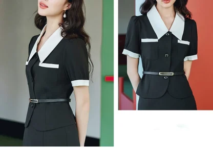 Elegant Office Skirt Suit Set - Image 6