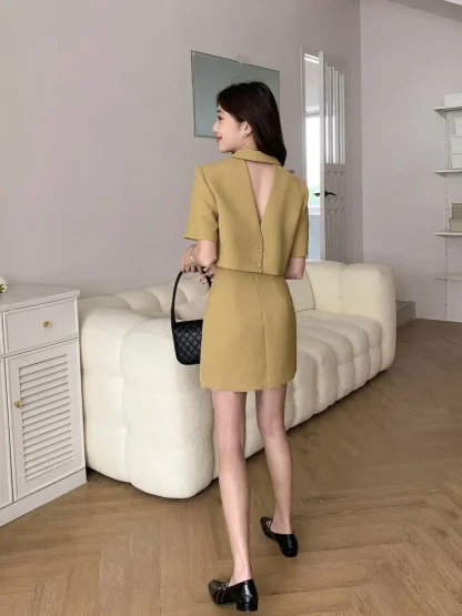 Trendy Short-Sleeve Skirt Set - Image 3