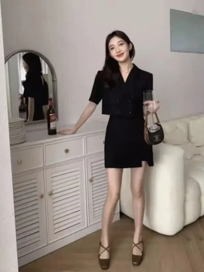 Trendy Short-Sleeve Skirt Set - Image 6