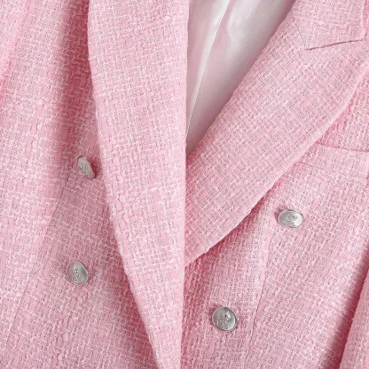 Elegance Tweed Skirt Suit - Image 6