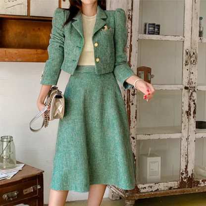 Vintage Style Skirt Suit
