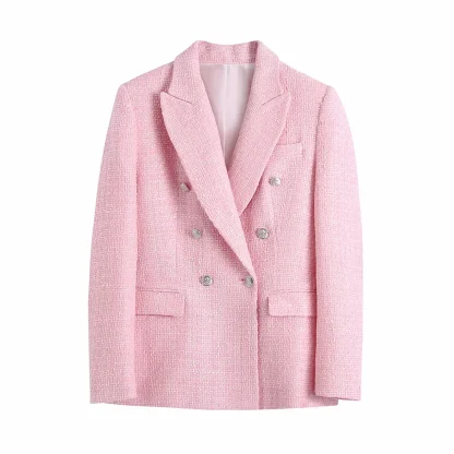 Elegance Tweed Skirt Suit - Image 2