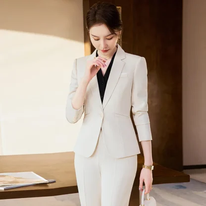 Elegant Business Skirt Suit - Image 6