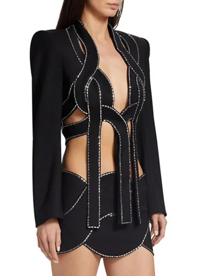 Chic Bandage Party Skirt Suit - Image 4