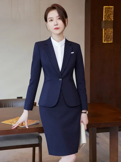 Elegant Business Skirt Suit - Image 3