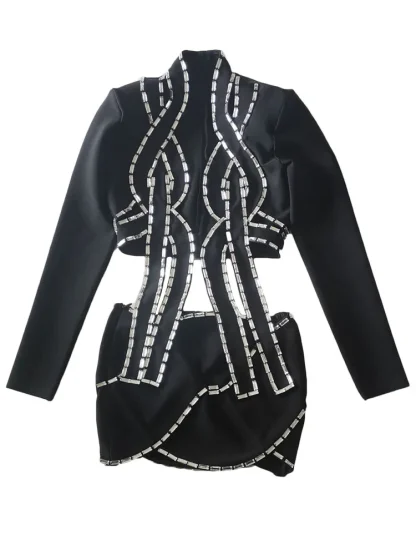 Chic Bandage Party Skirt Suit - Image 5