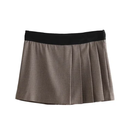 Chic Checkerboard Skirt Suit - Image 4