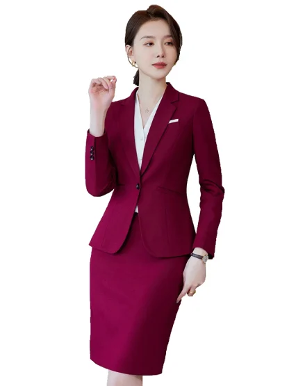 Elegant Business Skirt Suit - Image 2