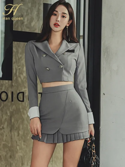 Trendy High-Waist Skirt Suit - Image 4