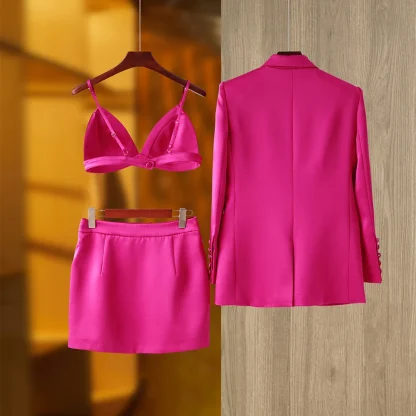 Elegant Street Style Skirt Suit - Image 2