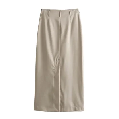 Effortless Straight Cut Skirt Suit - Image 5